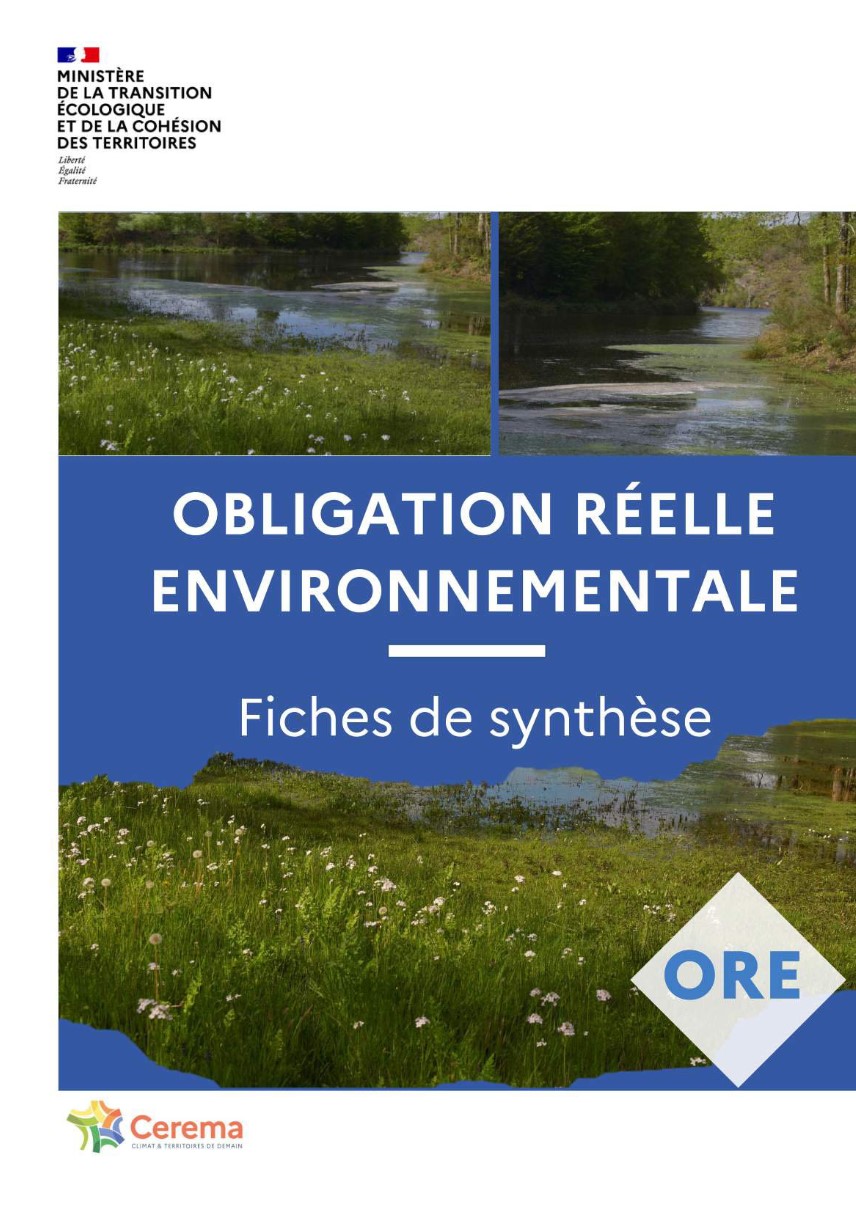 Obligation Réelle Environnementale (ORE) - Fiches de synthèse